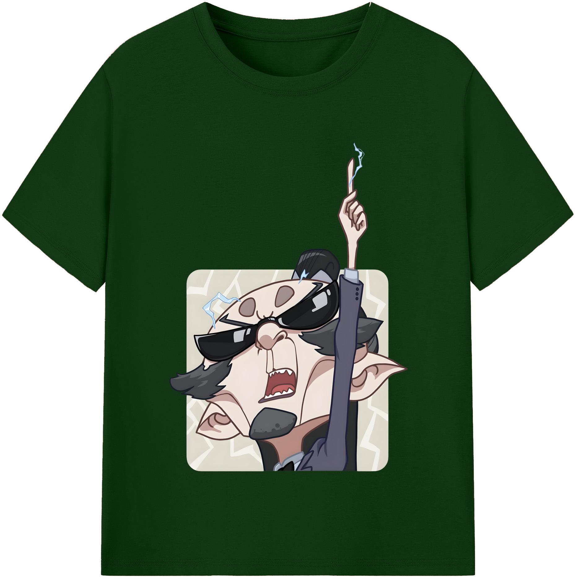 （画像用） Ne Zha 2 ナタ 魔童の大暴れ 綿100％半袖Tシャツ（フロントプリント）